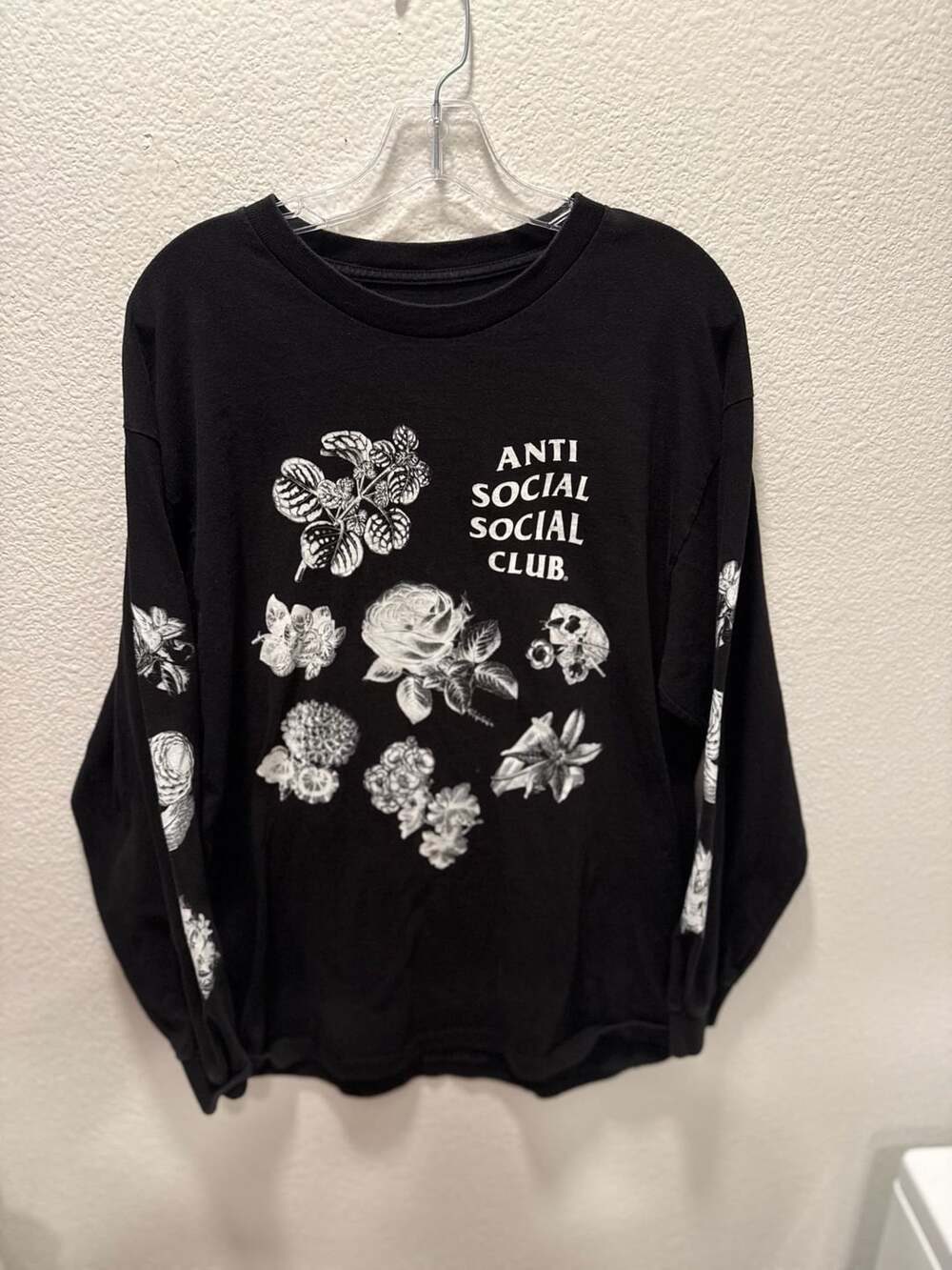 Buy Anti Social Social Club Strange Arrangements Long-Sleeve Tee Black BLAC Sz L